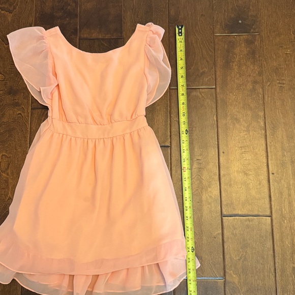 GB Girls Elegant Peach Dress - Picture 5 of 5